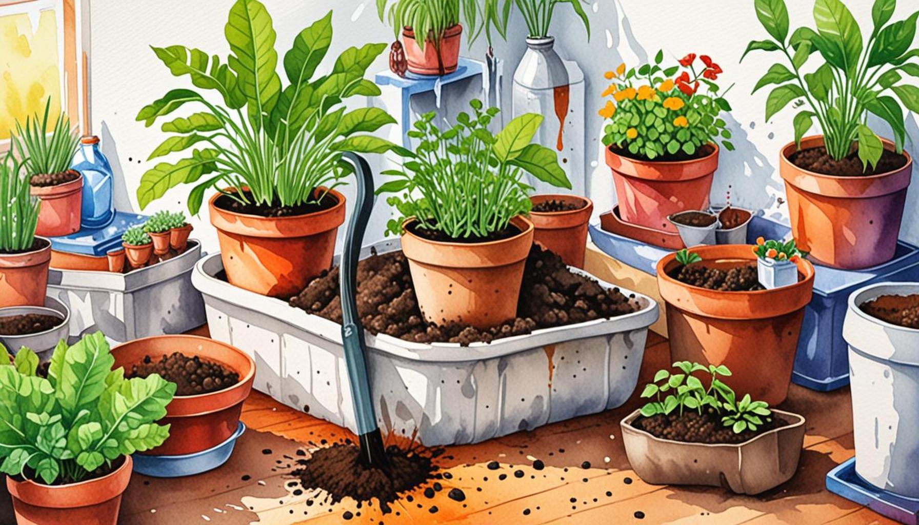 Soil Management in Pots: Strategies for Preserving Nutrients and Moisture in Indoor Environments