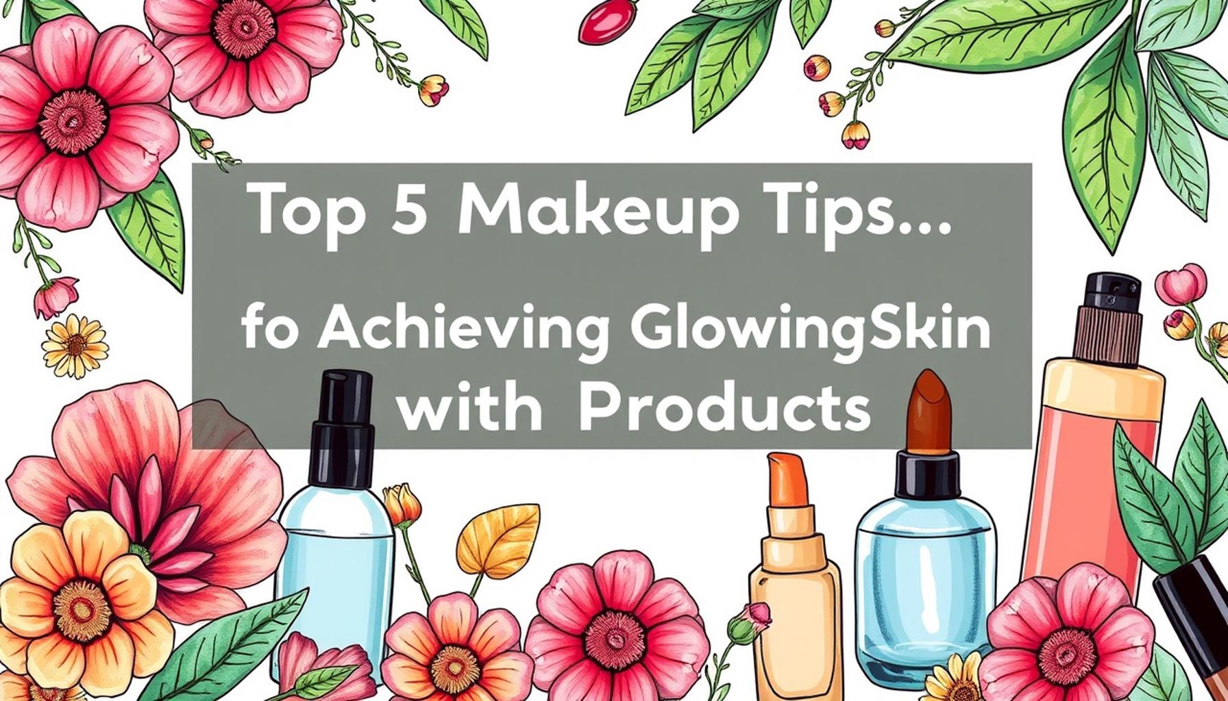 Top 5 Makeup Tips for Achieving Glowing Skin with Natural Products