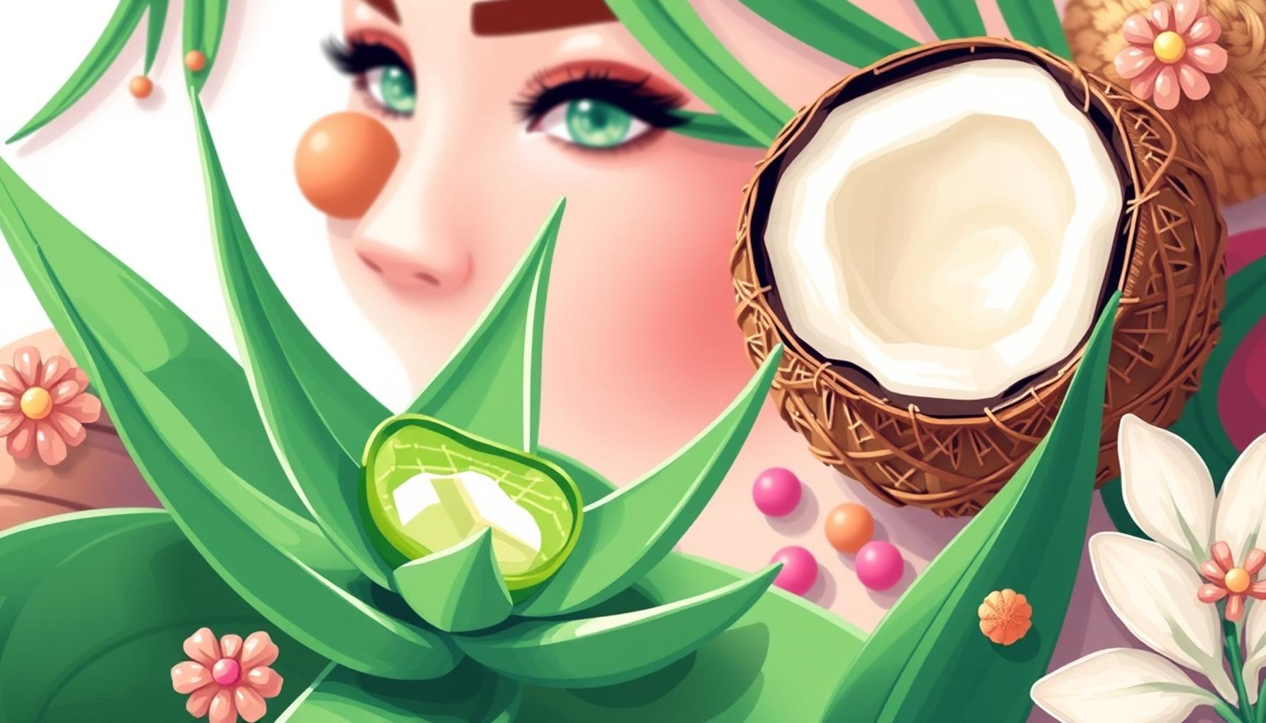Natural Makeup Essentials: How to Use Aloe Vera and Coconut Oil for a Flawless Finish